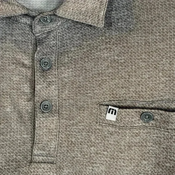 Travis Mathew Gray Polo Shirt Medium - Picture 4 of 7